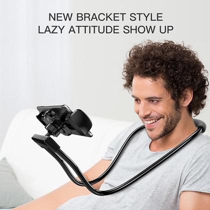 BASEUS Bracket Necklace Lazy stand for Smartphone and Tablet Black