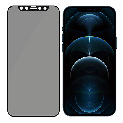 Screen protector with PANZERGLASS Case Friendly Privacy frame for iPhone 12 Pro Max