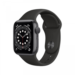 APPLE Watch Series 6 GPS 40mm Space Grey Aluminium με Sport Band Black