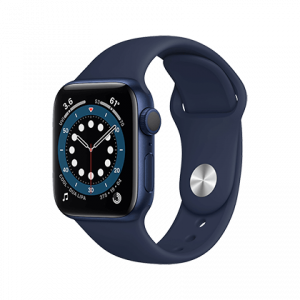 APPLE Watch Series 6 GPS 40mm Blue Aluminium με Sport Band Deep Navy