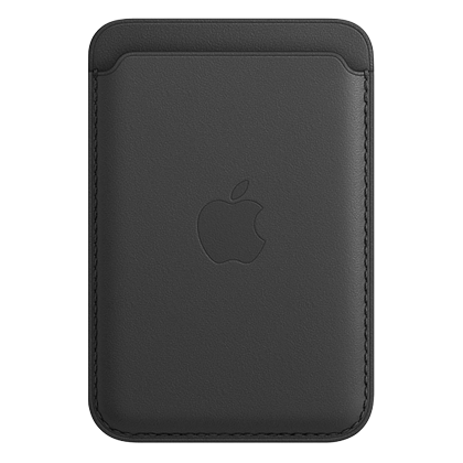  Leather Wallet case with MagSafe iPhone Black