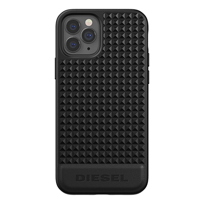  DIESEL leather case for iPhone 12/12 Pro Black