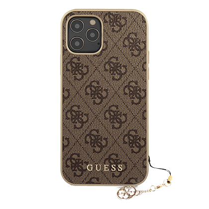  Charms Collection GUESS case for iPhone 12/12 Pro Brown