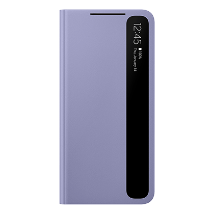 Case Clear View Cover SAMSUNG Galaxy S21 Purple