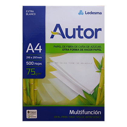 Papel fotocopia LEDESMA Autor 500 Hojas 75gr