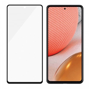 Γυαλί προστασίας οθόνης με πλαίσιο PANZERGLASS Case Friendly Antibacterial για το SAMSUNG Galaxy A72