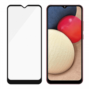 Γυαλί προστασίας οθόνης με πλαίσιο PANZERGLASS Case Friendly για το SAMSUNG Galaxy A02s