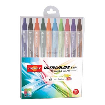 UNIMAX Ultra Glide Gel Pen 0.7mm (10 Pieces)