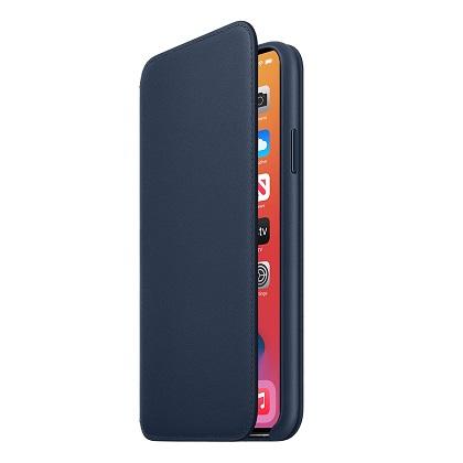 Leather case APPLE Folio iPhone 11 Pro Max Deep Sea Blue