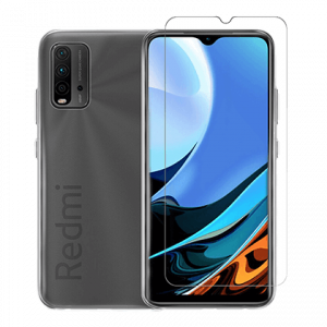 Διάφανη Θήκη + Γυαλί Προστασίας Οθόνης COSY για XIAOMI Redmi 9T