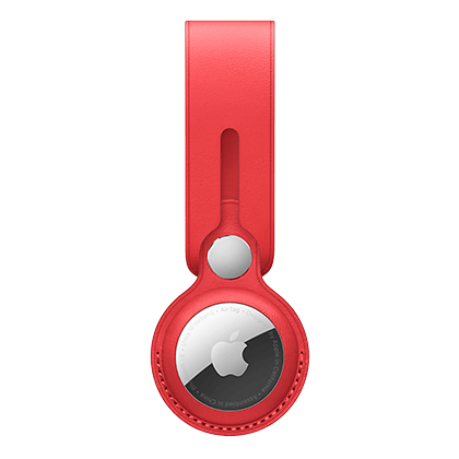 AirTag Leather Loop APPLE (PRODUCT) RED