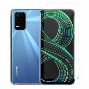 Διάφανη Θήκη + Γυαλί Προστασίας Οθόνης COSY για Realme 8 5G