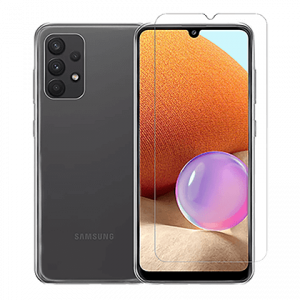 Διάφανη Θήκη + Γυαλί Προστασίας Οθόνης COSY για SAMSUNG Galaxy A32 4G
