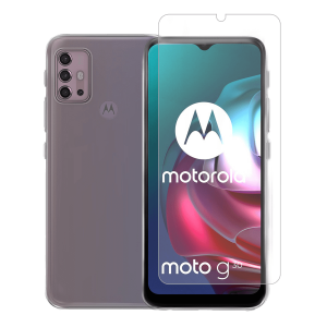 Διάφανη Θήκη + Γυαλί Προστασίας Οθόνης COSY για MOTOROLA Moto G30