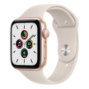 APPLE Watch SE GPS 40mm Gold Aluminium με Sport Band Starlight