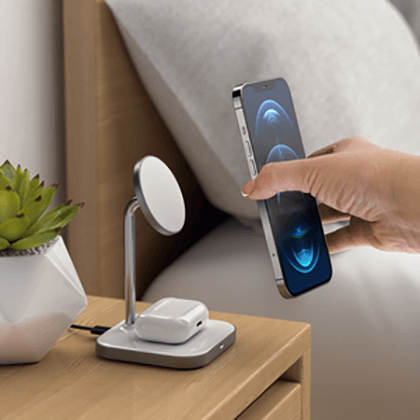  SATECHI Magnetic Wireless Charger 2 in 1