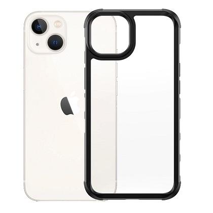 Translucent PANZERGLASS Silver Bullet Case Antibacterial Black Edition for iPhone 13