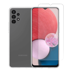 Διάφανη Θήκη + Γυαλί Προστασίας Οθόνης COSY για SAMSUNG Galaxy A13 4G