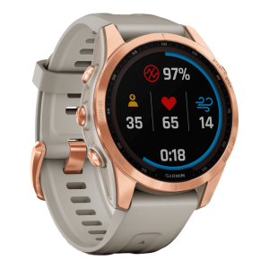 GARMIN fenix 7S Solar Rose Gold/ Light Sand