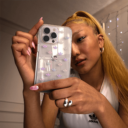 Translucent ADIDAS Clear Case Trefoil Case for iPhone 13/13 Pro
