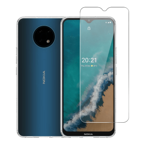 Διάφανη Θήκη + Γυαλί Προστασίας Οθόνης COSY για NOKIA G50