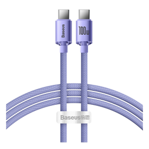 Καλώδιο BASEUS Crystal Shine USB Type-C σε USB Type-C 100W 1.2 Μέτρα