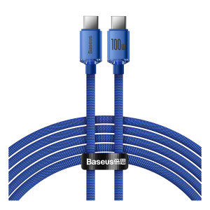 Καλώδιο BASEUS Crystal Shine USB Type-C σε USB Type-C 100W 2 Μέτρα