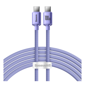 Καλώδιο BASEUS Crystal Shine USB Type-C σε USB Type-C 100W 2 Μέτρα