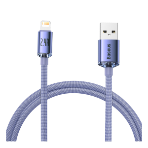 Καλώδιο BASEUS Crystal Shine USB-A σε Lightning 2.4A 1.2 Μέτρα