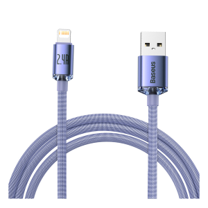 Καλώδιο BASEUS Crystal Shine USB-A σε Lightning 2.4A 2 Μέτρα