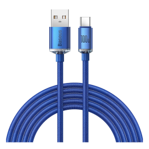 Καλώδιο BASEUS Crystal Shine USB-Α σε USB Type-C 100W 2 Μέτρα