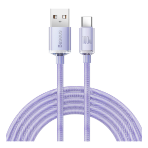 Καλώδιο BASEUS Crystal Shine USB-Α σε USB Type-C 100W 2 Μέτρα