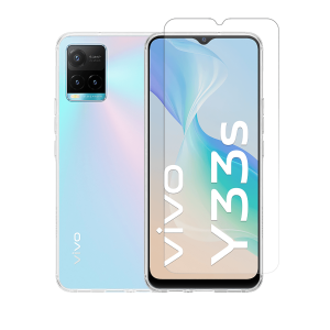 Διάφανη Θήκη + Γυαλί Προστασίας Οθόνης COSY για VIVO Y33s