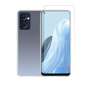 Διάφανη Θήκη + Γυαλί Προστασίας Οθόνης COSY για OPPO Reno 7 Lite
