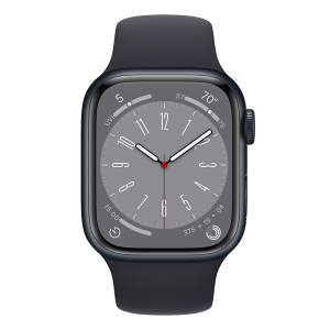 APPLE Watch Series 8 GPS 45mm Midnight Aluminium Case με Midnight Sport Band Smartwatch