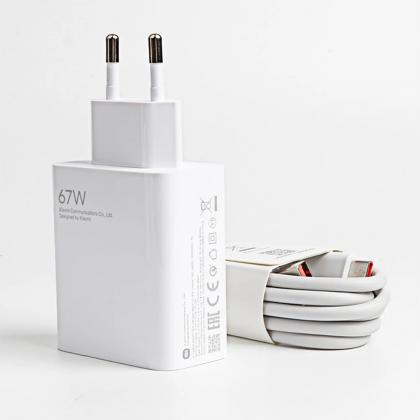 travel charger XIAOMI 67W + cable USB Type-Α to USB Type-C