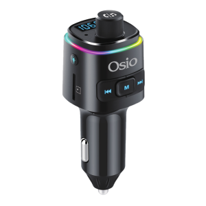 Φορτιστής Αυτοκινήτου OSIO Dual με Bluetooth FM Transmitter OFT-4240BT