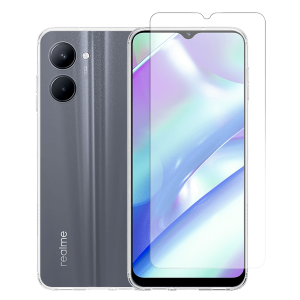 Διάφανη Θήκη + Γυαλί Προστασίας Οθόνης COSY για Realme C33