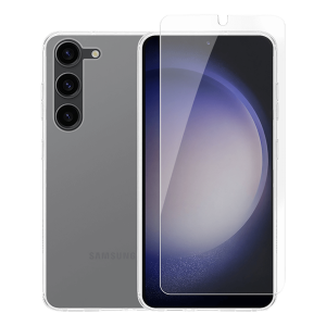 Διάφανη Θήκη + Γυαλί Προστασίας Οθόνης COSY για SAMSUNG Galaxy S23