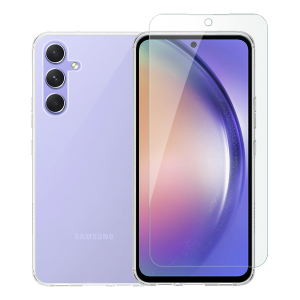Διάφανη Θήκη + Γυαλί Προστασίας Οθόνης COSY για SAMSUNG Galaxy A54 5G