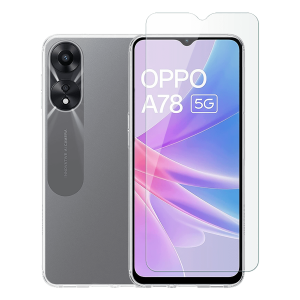 Διάφανη Θήκη + Γυαλί Προστασίας Οθόνης COSY για OPPO A78 5G