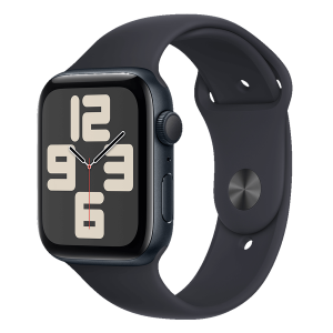 APPLE Watch SE GPS 44mm Midnight Aluminium Case με Midnight Sport Band Medium/ Large Smartwatch