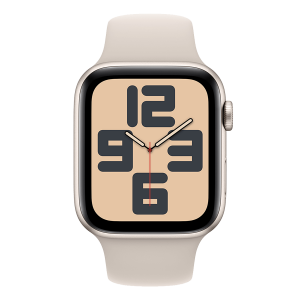 APPLE Watch SE GPS 44mm Starlight Aluminium Case με Starlight Sport Band Small/ Medium Smartwatch