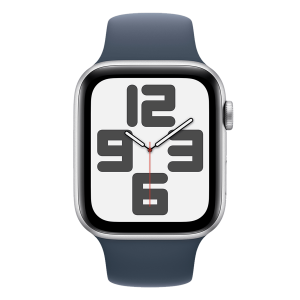 APPLE Watch SE GPS 40mm Silver Aluminium Case με Storm Blue Sport Band Medium/ Large Smartwatch