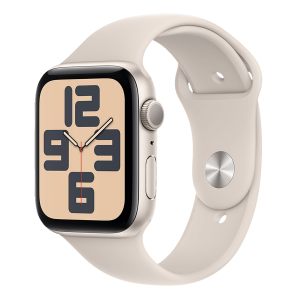 APPLE Watch SE GPS 40mm Starlight Aluminium Case με Starlight Sport Band Medium/ Large Smartwatch