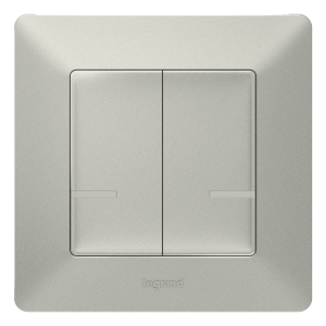 LEGRAND Valena Life Συνδεδεμένος Διπλός Διακόπτης με Ουδέτερο