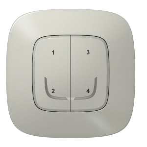 LEGRAND Valena Allure Ασύρματος Διακόπτης 4 Σεναρίων with Netatmo Aluminium
