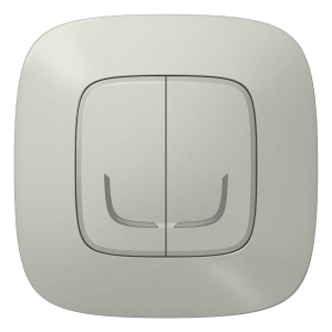 LEGRAND Valena Allure Συνδεδεμένος Διπλός Διακόπτης με Ουδέτερο Aluminium