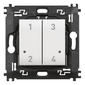 LEGRAND LivingLight Ασύρματος Διακόπτης 4 Σεναρίων with Netatmo White