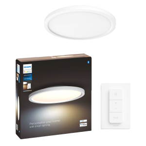 PHILIPS Hue White Ambiance Έξυπνο Φωτιστικό Οροφής Aurelle Panel Light 24.5W + Hue Διακόπτης Dimmer